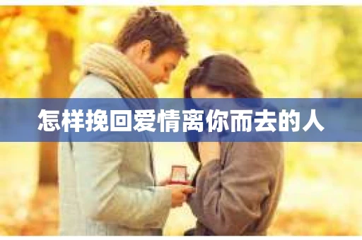 怎样挽回爱情离你而去的人