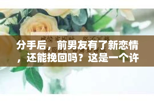 分手后，前男友有了新恋情，还能挽回吗？这是一个许多人在感情中都会遇到的问题。本文将深入探讨这一话题，分析分手后挽回的可能性，并提供一些建议