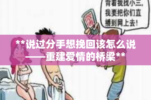 **说过分手想挽回该怎么说——重建爱情的桥梁**