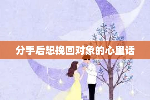 分手后想挽回对象的心里话