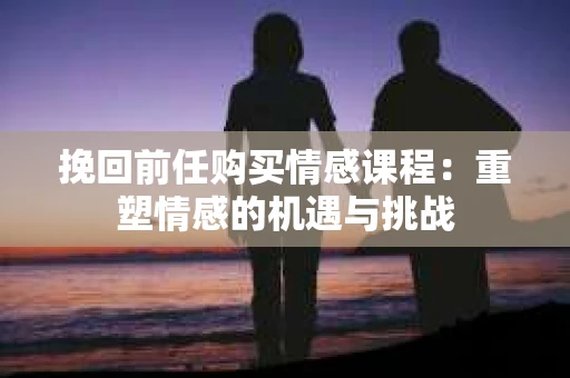 挽回前任购买情感课程：重塑情感的机遇与挑战