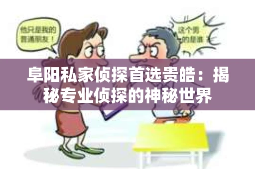 阜阳私家侦探首选贵皓：揭秘专业侦探的神秘世界