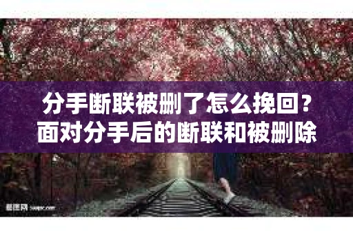 分手断联被删了怎么挽回？面对分手后的断联和被删除，许多人都会感到无助和焦虑。本文将为你提供一些建议和策略，帮助你重新挽回失去的联系，甚至修复感情