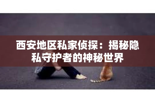 西安地区私家侦探：揭秘隐私守护者的神秘世界