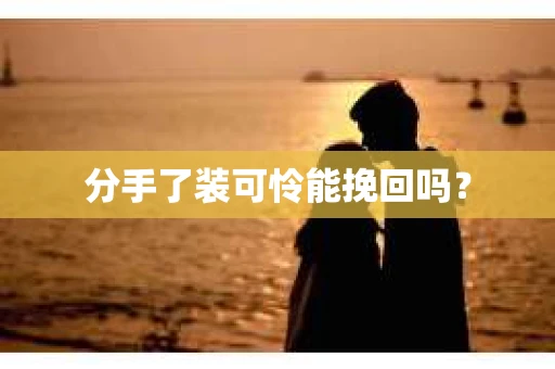 分手了装可怜能挽回吗？